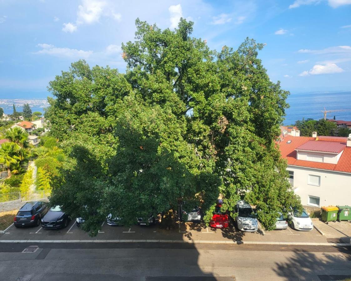 Apartment With Direct Sea View, Free Parking And Close To Beaches And Promenade Lovran Luaran gambar