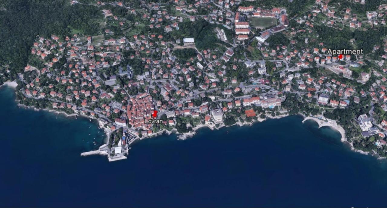 Apartment With Direct Sea View, Free Parking And Close To Beaches And Promenade Lovran Luaran gambar