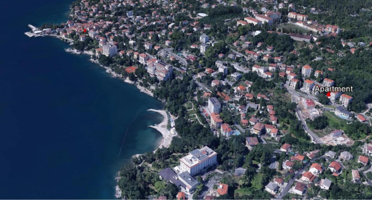 Apartment With Direct Sea View, Free Parking And Close To Beaches And Promenade Lovran Luaran gambar
